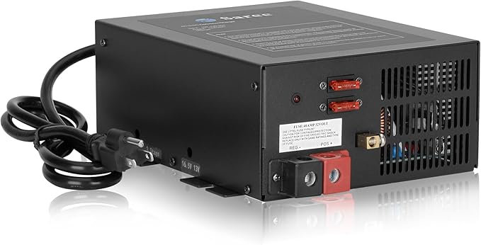 RV Converter 55Amp RV Power Converter Built-in 4 Stage Smart Battery Charger for 110VAC to 12VDC RV Power Converters, Fully Adjustable Output from 13V to 16.5V