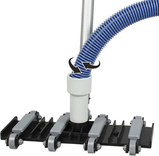 Poolmaster Deluxe Crush Resistant In-Ground Pool Vacuum Cleaner Hose With Swivel Cuff, 1-1/2-Inch by 45-Feet