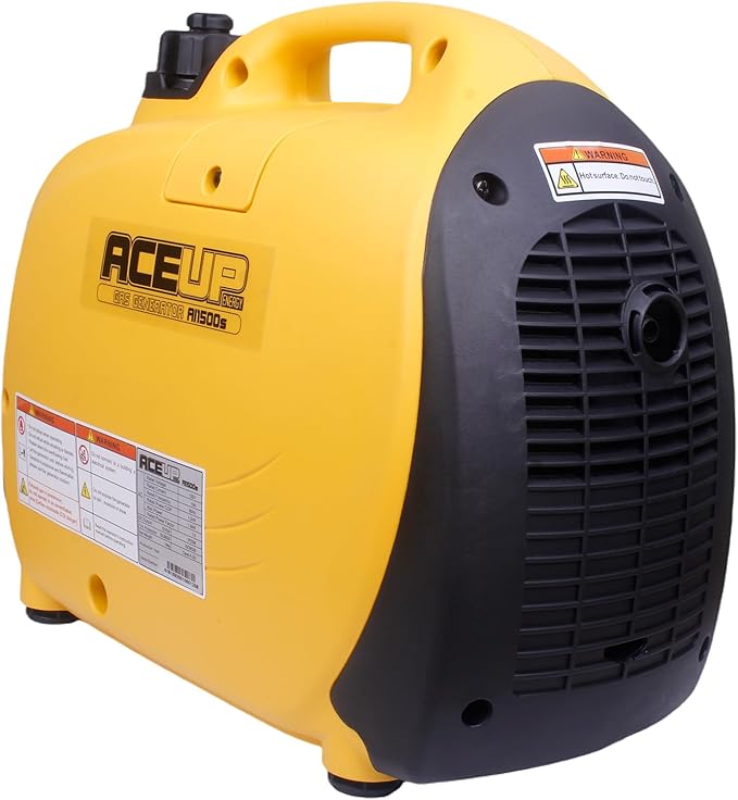 Aceup Energy 1500 Watt Portable Inverter Generator, Gas Powered Generator Ultra- Quiet for Home, EPA Compliant