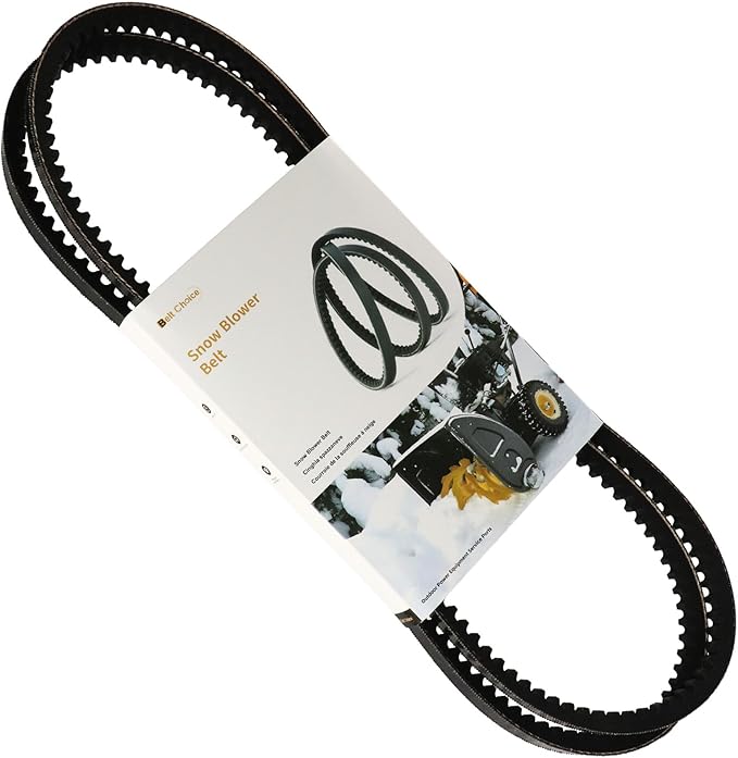 2-Pack 94-8812 Neoprene Rubber Snow Blower Belt for Toro, Compatible with Stens 265-790, Rotary 16012, Auger Drive Belt, 3/8" x 34.5"