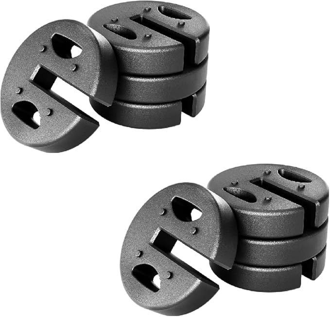 Canopy Weights Set of 8, No-Pinch Design for Easy Setup and Removal, 80 lbs - Secure Tents, Canopies, and Umbrellas for Outdoor Events