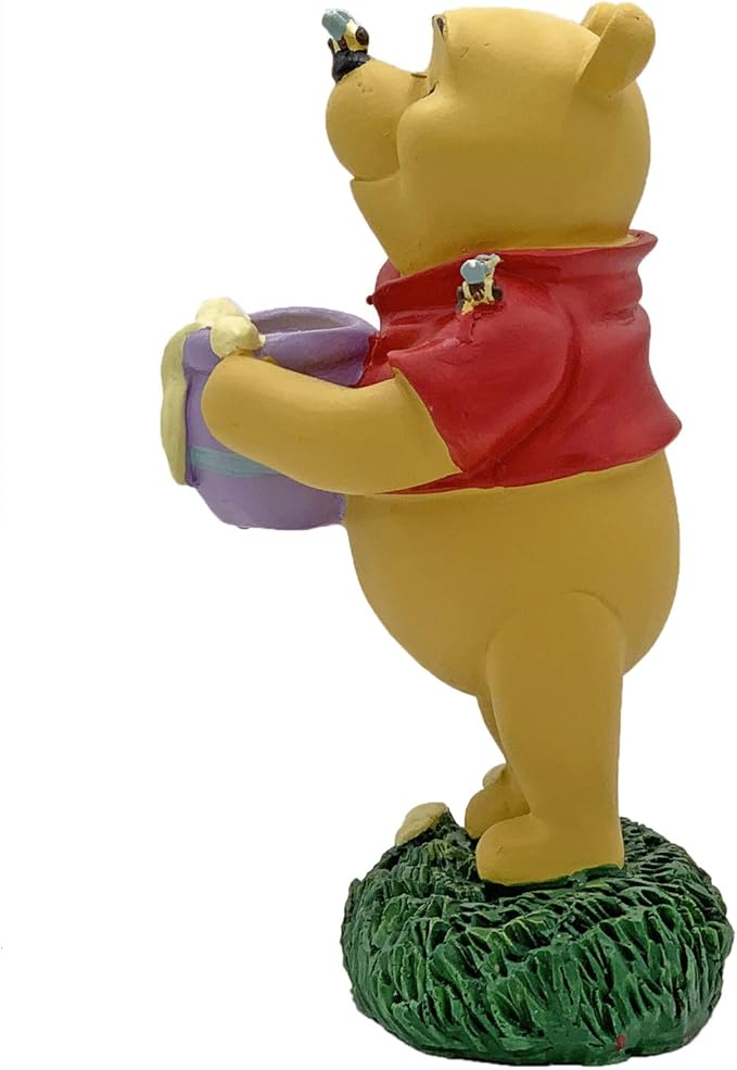 Dinsey Winnie The Pooh Honey Pot Everyday Outdoor Garden Statue, 6 inches Tall, Officially Licensed Disney Product
