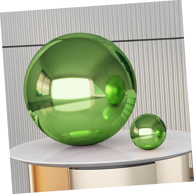 Milisten Garden Gazing Ball Reflective 4.72inch Outdoor Decorative Stainless Steel Sphere