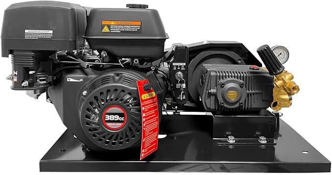 Canpump Belt Drive High Flow Pressure Washer 1900 PSI, 9.2 GPM – Triplex Power Washer Pump, 13 HP Loncin Engine – Electric Start, Commercial Grade, Fully Serviceable w/External Unloader