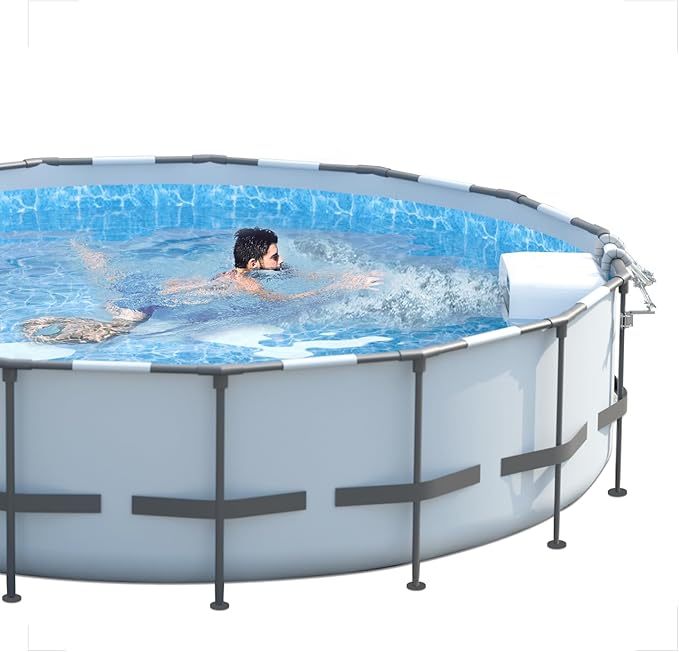 Swimming Pool Current Machine, 3500GPM Powerful Above Ground Pool Wave Maker for Exercise & Fun - 9-Speed Adjustable Swim Current Generator for Above Frame Pools, Pool Accessories