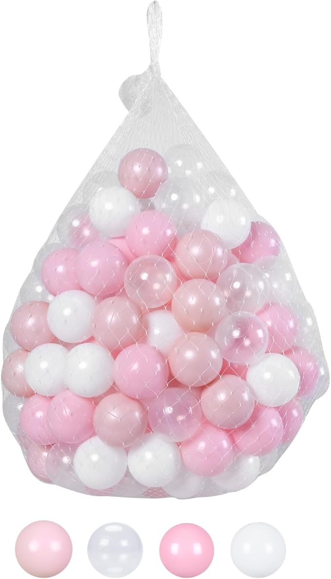TRENDPLAY Plastic Balls for Ball Pits - Hollow Balls- Safe and Exciting Playtime - Perfect for Baby Pools, Birthday Party Decoration