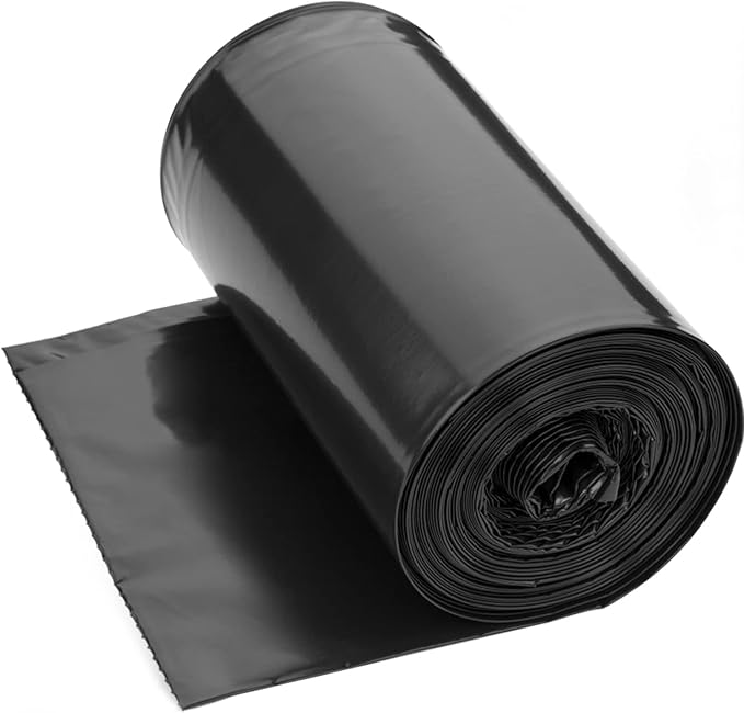 4 Gallon Trash Bag, Pack of 100, Multipurpose Small Garbage Bags for Home, Office, Yard - 43x50cm,3.37g/pcs, Unscented, Black