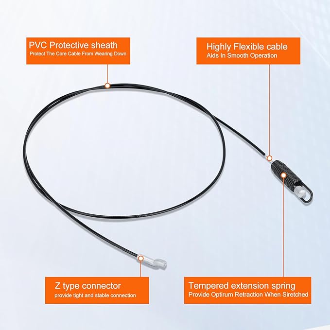 Hipa 946-04230b Auger Cable for MT-D Cub Cade Craftman, 946-04230 946-04230A 746-04230 746-04230A 746-04230b Snow Blower