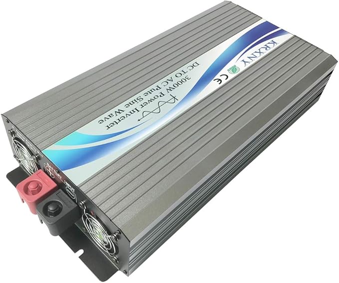 3000W Off Grid Pure Sine Wave Power Inverter 48V DC to 110V 120V AC with LCD Display for RV Camping Truck Home Solar