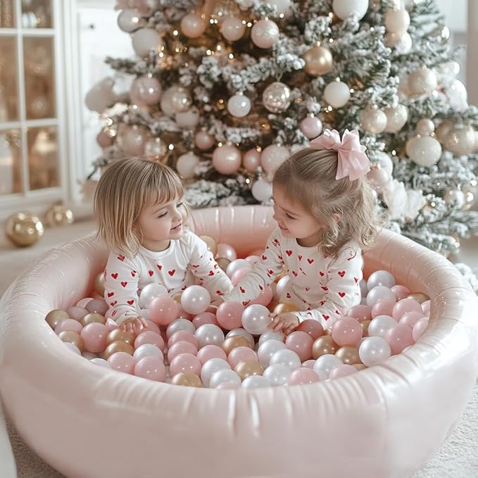 TRENDPLAY Plastic Balls for Ball Pits 2.2 Inch, Pack of 50 100 200 500 Hollow Balls, Perfect for Toddler Baby Pools,Party,Festival Decoration