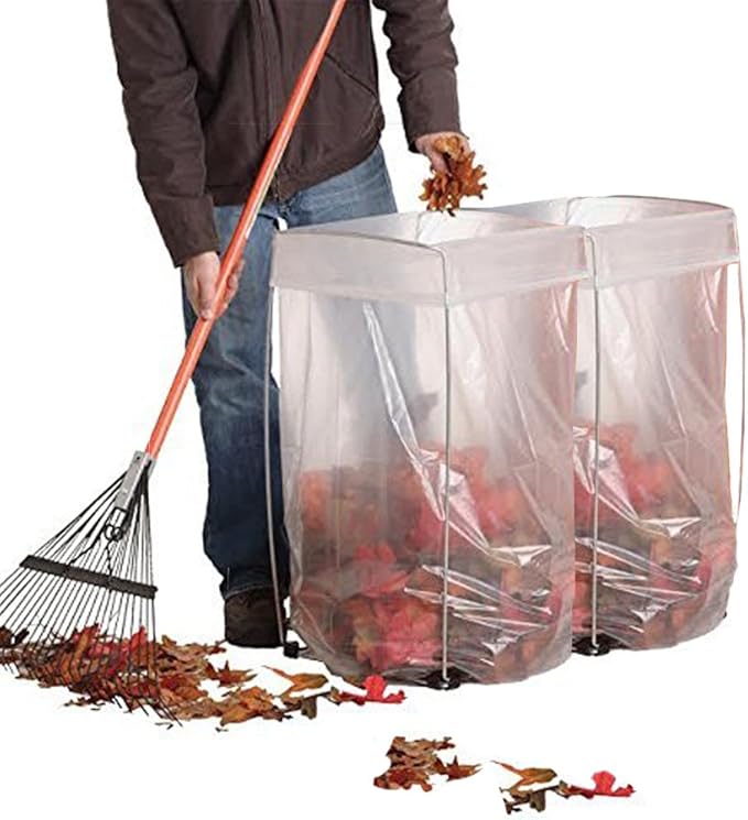 Cand 30 Gallon Clear Lawn and Leaf Garbage bags, 70 Counts