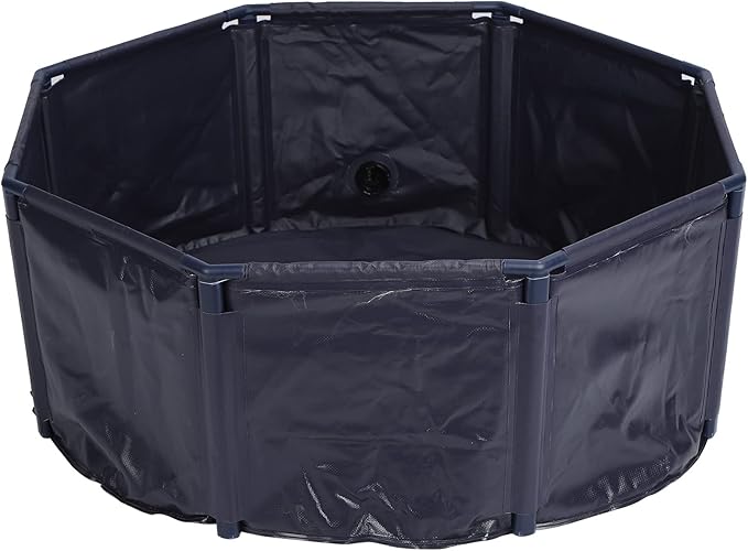 Foldable Dog Pool Portable Swimming Pool PVC Tub for Dogs Cats Kids Indoor Outdoor Bathing (M30/100cm)