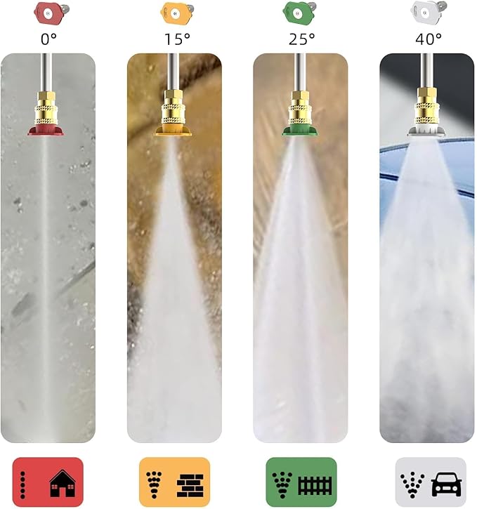 Pressure Washer Power Washer with 4500MAX-PSI, 4 Nozzles, Foam Cannon for Cleaning Cars, Driveways, Patios(Yellow)