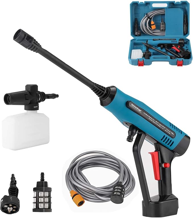 Cordless Pressure Washer Compatible with Makita 18V Battery(Not Included), 700PSI Handheld Cleaner with 6 in 1 Nozzle, Portable Electric Washer for Car, Garden, Home Cleaning