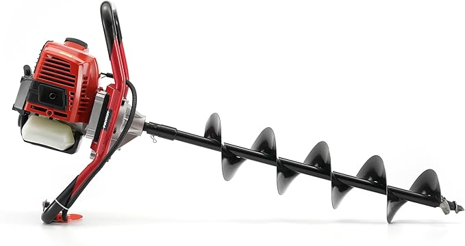 PRORUN 51.7cc One Person Gas-Powered 2-Cycle Auger with 6 x 30-in. Bit