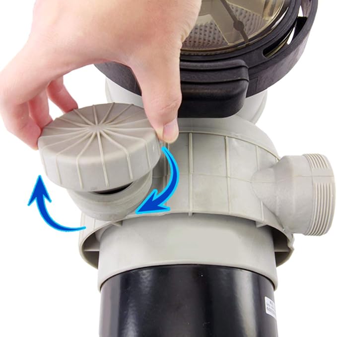 Rx Clear Dorado 1 HP Dual Port Pump | Above-Ground Swimming Pool Pump | 115V 7.3 Amps | See-Through Strainer Cover | Energy Efficient | Low Maintenance