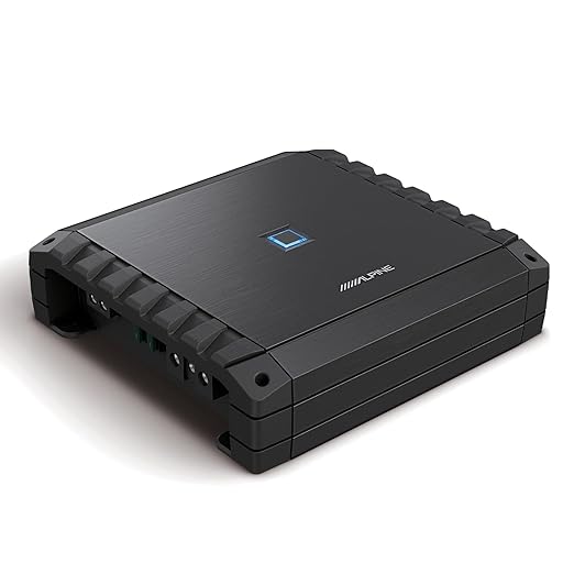 Alpine S2-A60M S Series Mono Class D Subwoofer Amplifier 600W with LC2i 2 Channel Line-Output Converter with AccuBASS Bundle
