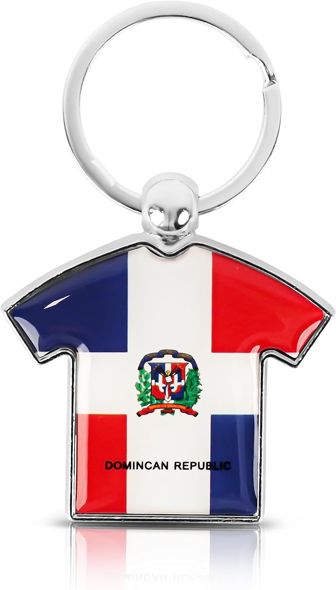 SandT Collection Dominican Republic Flag Keychain - T-Shirt
