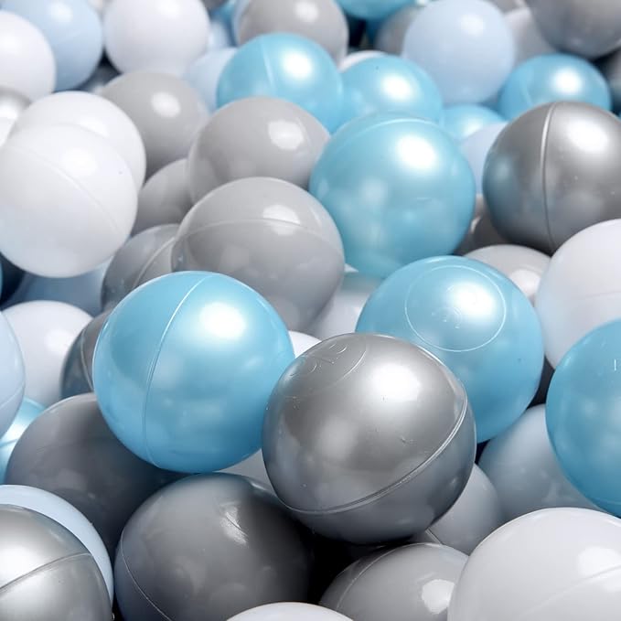 TRENDPLAY Plastic Balls for Ball Pits 2.2 Inch, Pack of 50 100 200 500 Hollow Balls, Perfect for Toddler Baby Pools,Party,Festival Decoration