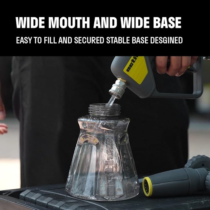 ACTIVE Premium Short Pressure Washer Gun with Swivel + Premium Foam Cannon for All types of Pressure Washers
