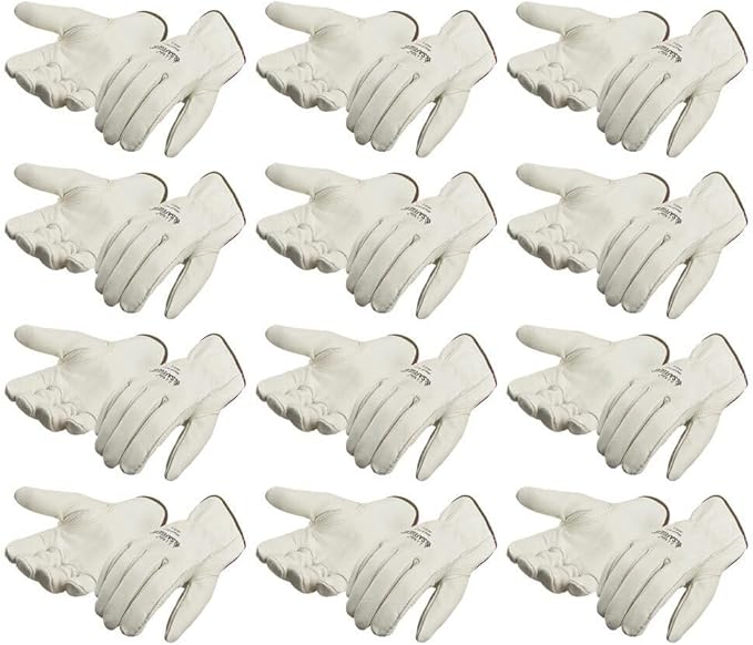 J. J. Keller & Associates, Inc. SAFEGEAR Cowhide Leather Work Gloves with Keystone Thumb