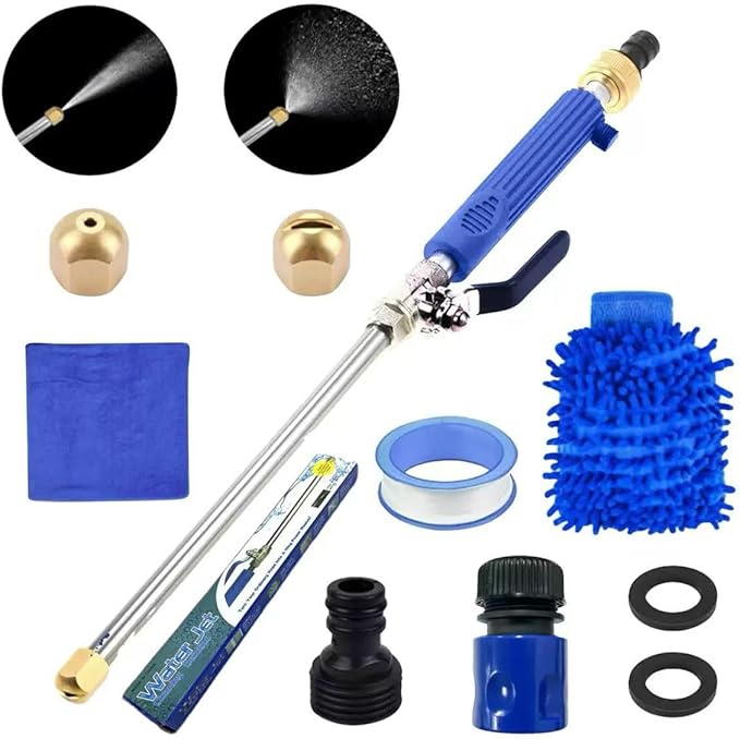 Jet Flux High-Pressure Washer, Upgraded Cleaning Tool for 2025, Equipped with 2 Water Jet nozzles, Quick-Connect Spray, Suitable for Garden Hoses, car Washing, and Home Cleaning