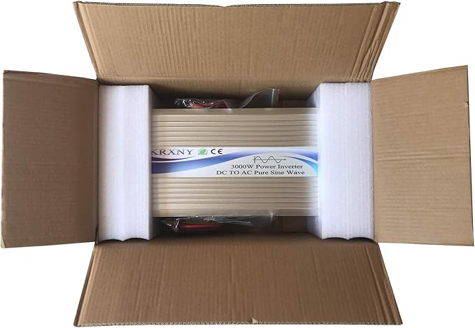 3000W Off Grid Pure Sine Wave Power Inverter 24V DC to 110V 120V AC with LCD Display for RV Camping Truck Home Solar