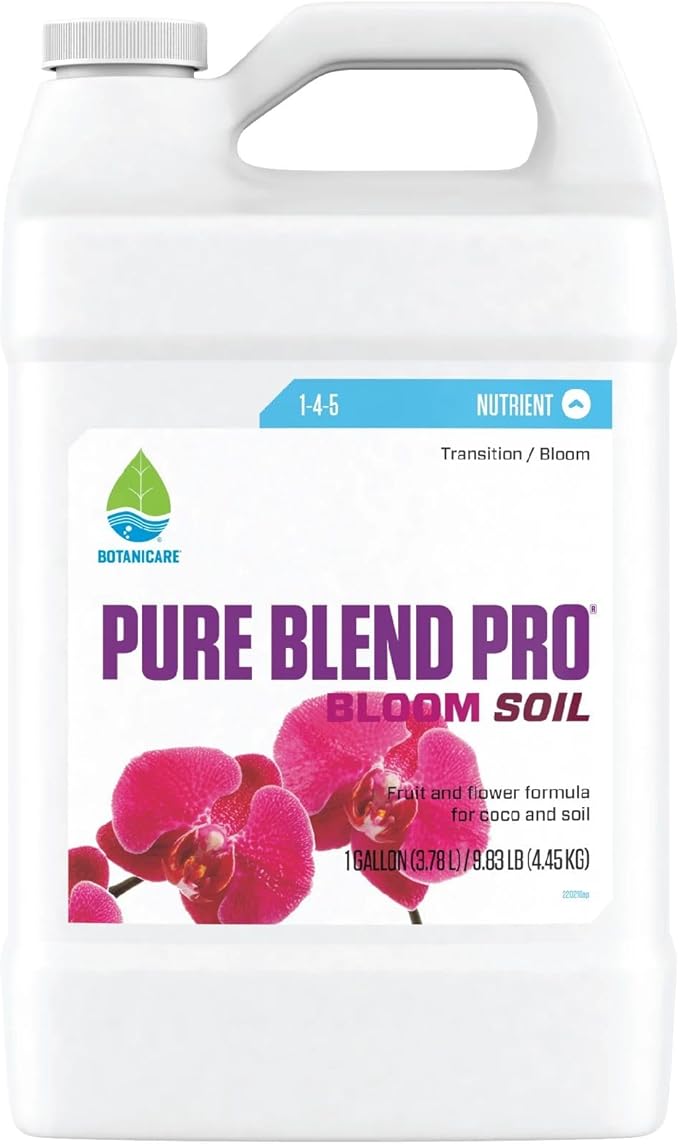 Botanicare Pure Blend Pro Bloom Soil, Nutrient for Fruit and Flowers, 1-4-5, 1 gal.
