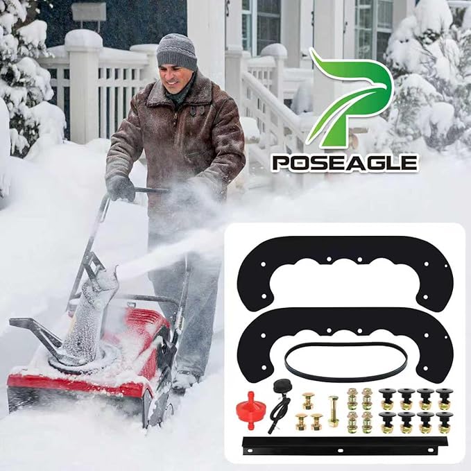 99-9313 Snow Blower Paddles with 55-8760 Scraper Blade 55-9300 Drive Belt Replaces 99 9313 for Toro CCR 2000, CCR 3650, CCR 2400, CCR 2500, CCR 2500R, CCR 3000, CCR 3000R Snowthrowers