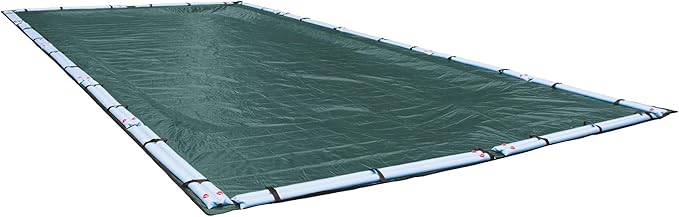 Robelle 25 x 50 ft Commercial Teal Winter Pool Cover for Inground Pools, 5 ft Overlap (30 x 55 ft Cover Size), Solid 12 x 12 Scrim, 3.7 oz/yd2, 18-Year Warranty, Style: 392550RA