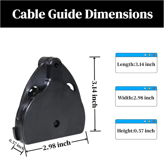 731-1313C Cable Guide Fit for MTD T-Bilt Ryobi Snowthrowers Snowblowers Replace 731-1313 731-1313A 931-1313B