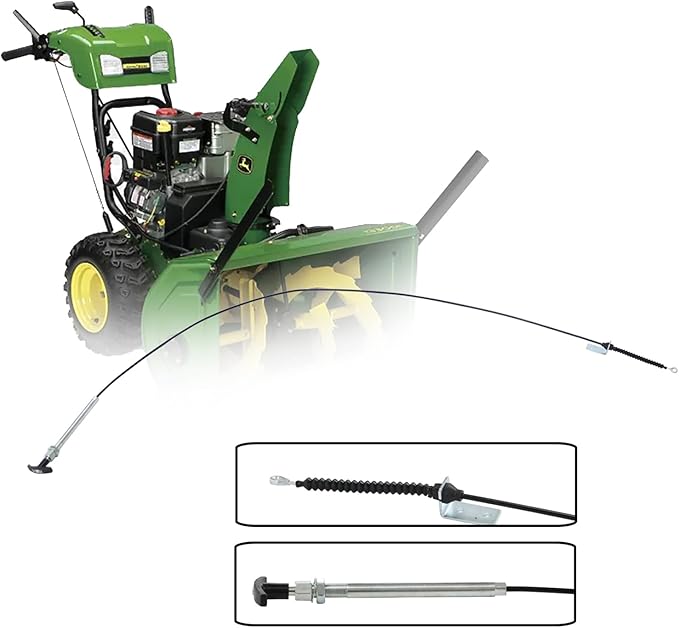 Spout Control Input Cable Compatible with Snow Blower 135, 145, 155C, 190C Tractors D105 E100 L105 LA110 X120 AM134404