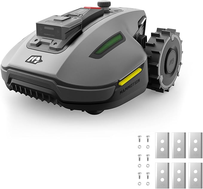 Mammotion YUKA Mini 700 Robot Lawn Mower for 0.17 Acre, Max.0.35 Acre, UltrasenseAI Vision+ RTK, Auto Mapping, 45% Slope,Perimeter Wire Free, Cutting Height 0.8''~2.4'', 7 Mowing Zones Management