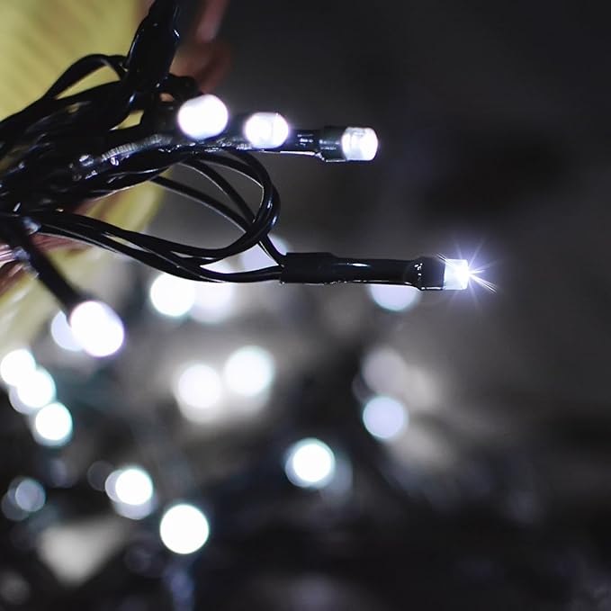 2 Pack Super-Long Solar String Lights Total 170Ft 480 LED 8 Modes Upgraded Solar Powered Outdoor Waterproof Christmas Fairy Lights for Xmas Tree Garden Lawn Wedding Party Decor(White)