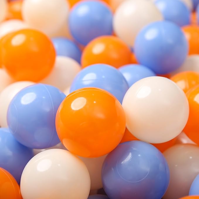 TRENDPLAY Plastic Balls for Ball Pits - Hollow Balls- Safe and Exciting Playtime - Perfect for Baby Pools, Birthday Party Decoration