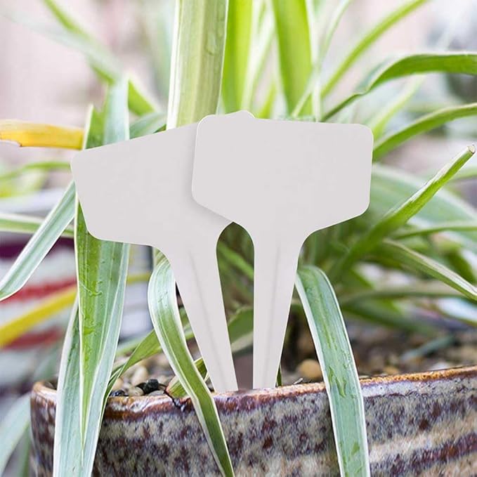 200pcs Plant Labels, Seed Remark Name Sign, Waterproof Flower Potting Name Markers, Record Plant Time Name Garden Seedling Marker Nursery Plant Tags Seed Label Potted Plant Stakes for Outdoor Garden