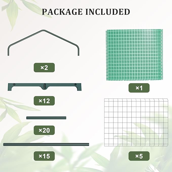 Greenhouse for Indoor Outdoor, Small Plastic Plant Green House 5-Tier Rack Stand Portable Greenhouses with Durable PE Cover for Seedling