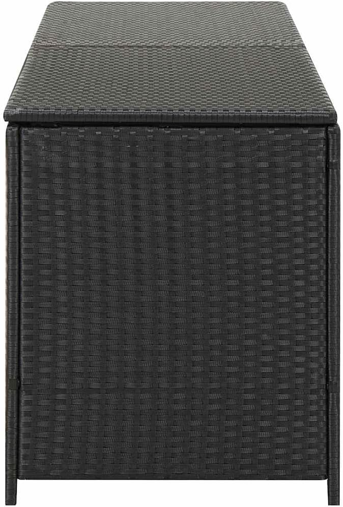 vidaXL Patio Storage Chest, Deck Box with Lid, Patio Cabinet, Storage Chest for Outdoor Cushions Throw Pillows Garden Tools Pool Supplies, Black