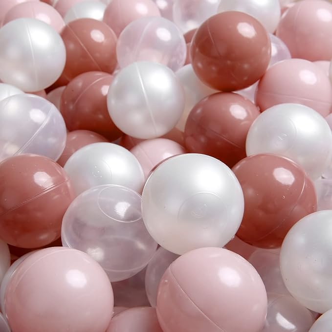 TRENDPLAY Plastic Balls for Ball Pits 2.2 Inch, Pack of 50 100 200 500 Hollow Balls, Perfect for Toddler Baby Pools,Party,Festival Decoration