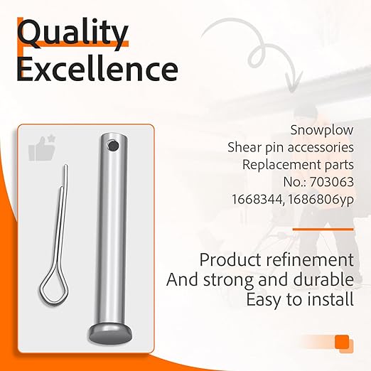 Replace 703063 1668344 1686806yp Fits Most Newer Snapper snowthrowers Shear pin Kit (12 Pack)