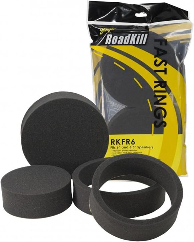 Alpine R2-S652 High-Resolution 2-Way Speaker Set/Pro Series with RKFR65 3-Piece Foam Fast Ring Speaker Enhancement