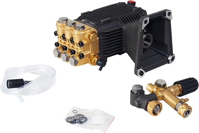 Canpump CE 3648 G Pressure Washer Pump – 3600 PSI, 4.8 GPM, 1″ Shaft, Horizontal, Triplex, External Unloader – Commercial Grade Replacement Power Washer Pump – for 13 HP Gas Engines
