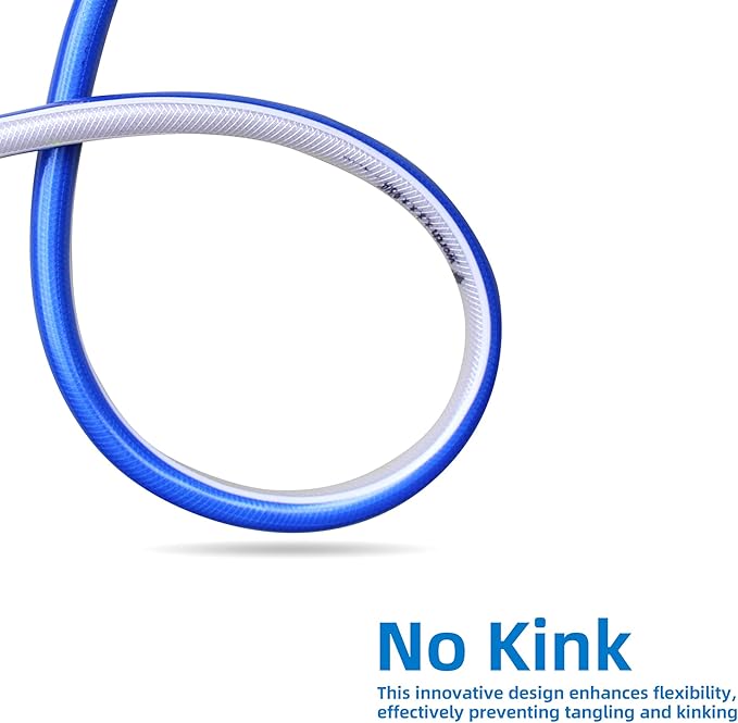 Short Lead-in Garden Hose 3/4 in. x 3 ft. -Heavy Duty Durable Flexible Lightweight Water Pipe for Commercial Use, Reel Cart & Equipment Connection -Kink Free, No Leaking, Female to Female Fittings