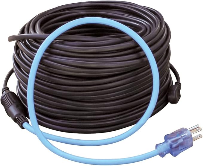 Clear Power 120ft Roof & Gutter Deicing Kit, 600W, 2ft 18/3 SJTW Power Cord w/Power Indicator Light, CPRH005