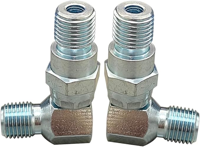 2 PCS 90 Degree Hydraulic Hose Swivel Elbows for Meyer Snow Plow Snowplow Blade 21855