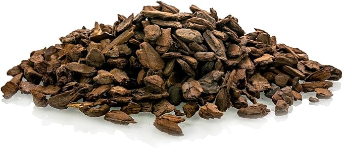GARDENERA New Zealand Pinus Radiata Bark - Organic Hand Mixed New Zealand Orchiata Pine Bark for Orchids - Medium Chips 9-12mm - 2 Quart Bag