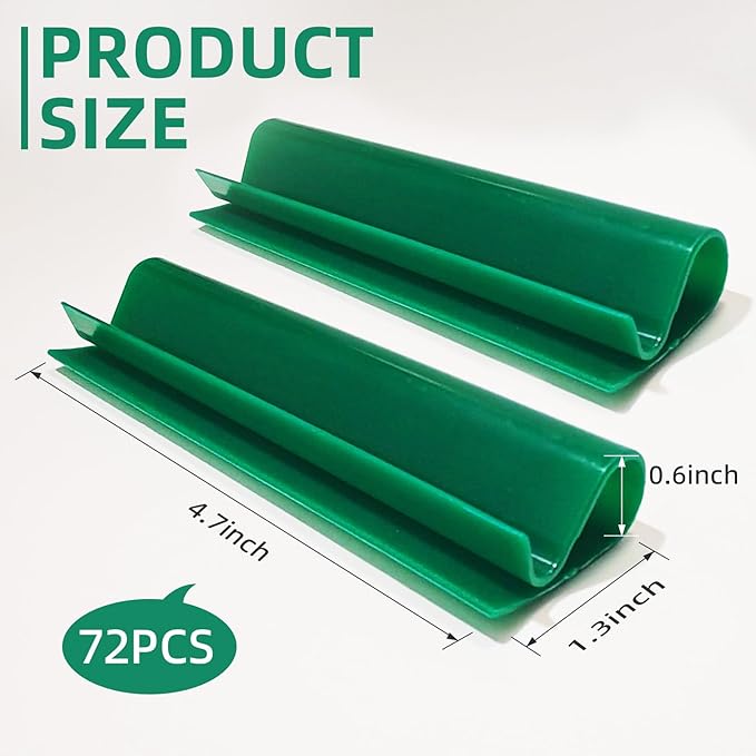 72 PCS Pool Cover Clips for Above Ground Pools Winter Cover Clip for Pool Securing-Pool Cover Clamps Greenhouses PVC Pipe Clamp Cover Clip for Pool with Metal Railing