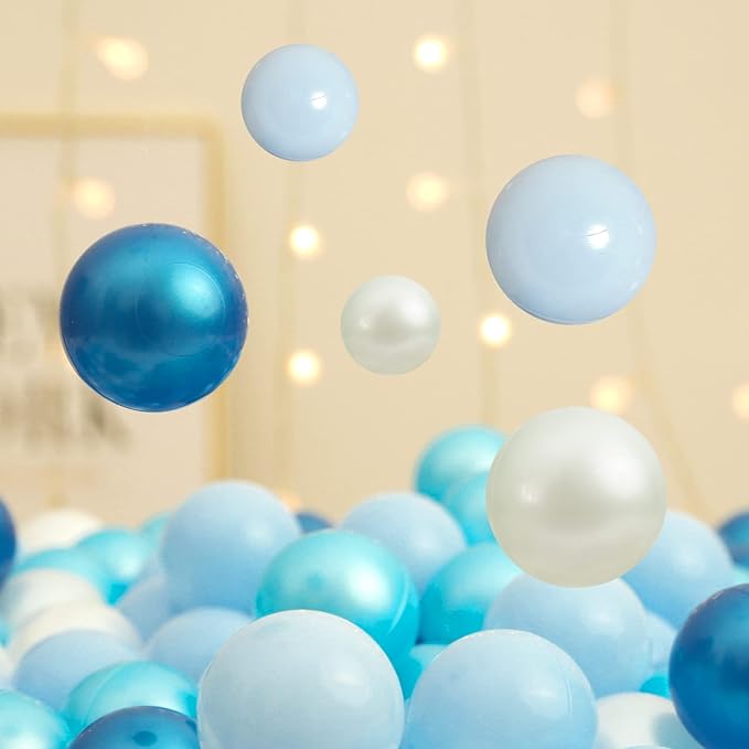 TRENDPLAY Plastic Balls for Ball Pits 2.2 Inch, Pack of 50 100 200 500 Hollow Balls, Perfect for Toddler Baby Pools,Party,Festival Decoration
