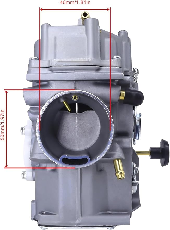 YFM350 Carburetor and Intake Manifold Compatible with Yamaha Warrior 350 YFM350 X 1987-2004 ATV Quad Carb Hand Choke