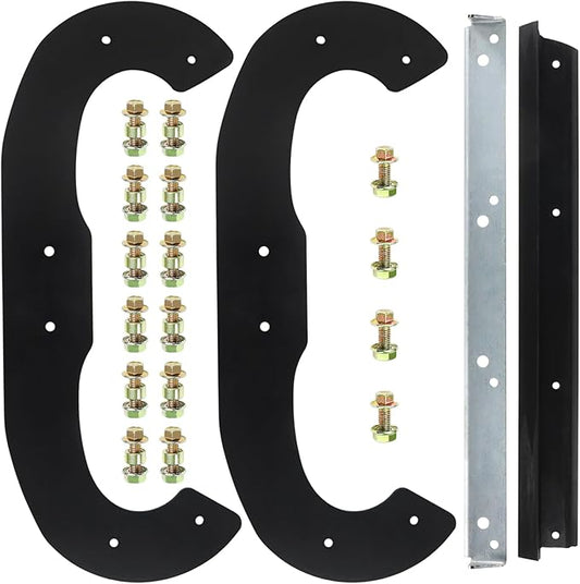 1687806 Snow Blower Auger Paddles Kit with 1752660AYP Scraper Replaces Snapper 1687489 1687489YP 1687628YP 1739727 1752606 1752606YP for Murray SS822E 7522ES 1022E 22" Single Stage Snowblower